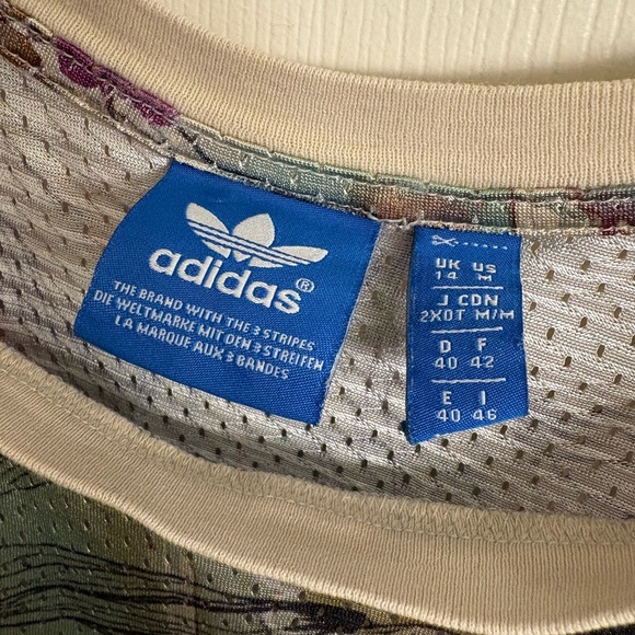 Adidas x Farm Rio cut off floral tank top size medium - Picture 3 of 3